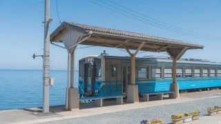 海の見える駅